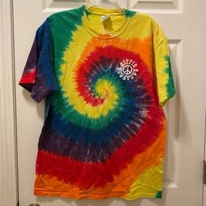 Hippie sabotage tie dye shirt